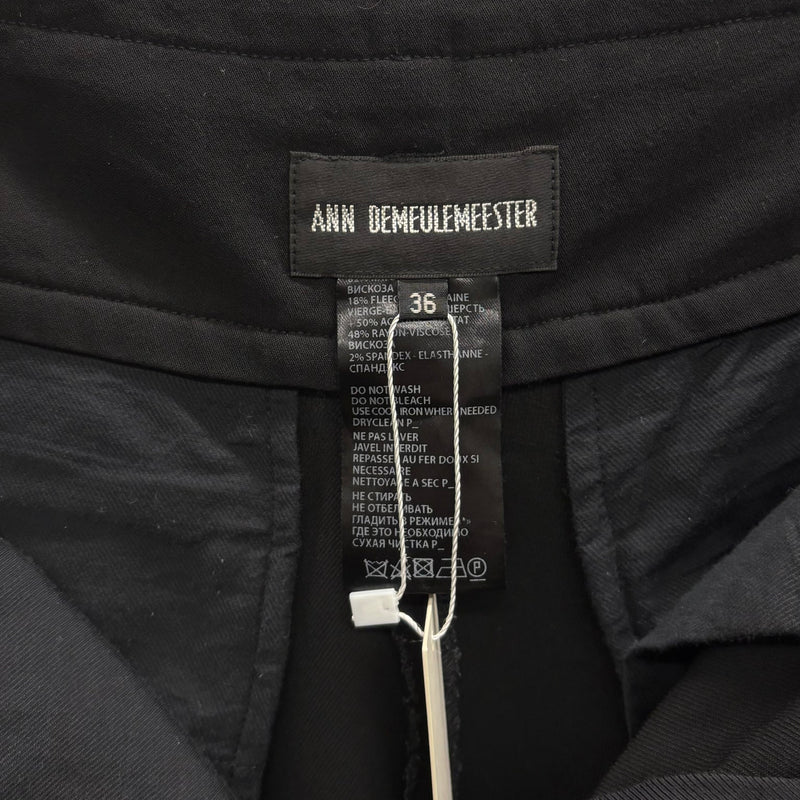 Ann Demeulemeester Side Tie Cropped Trousers