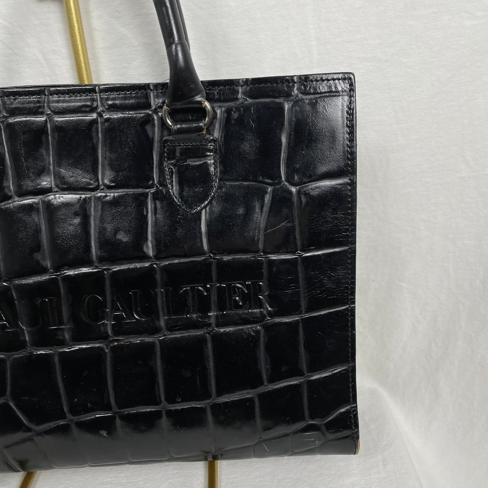 90s Jean Paul Gaultier Crocodile Document Bag