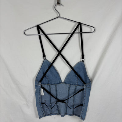 00s Dolce & Gabbana Denim Open Back Tank Top