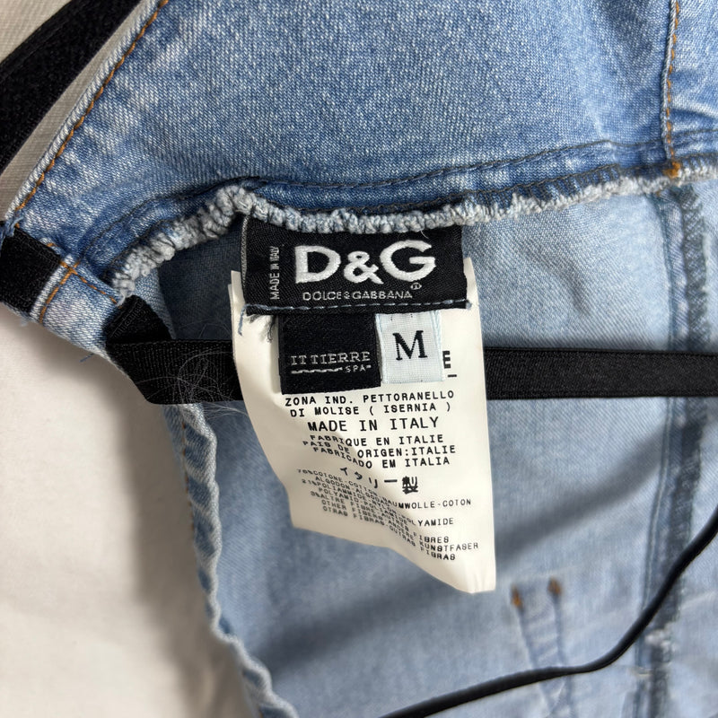 00s Dolce & Gabbana Denim Open Back Tank Top