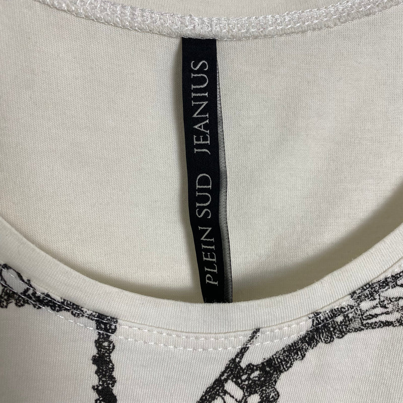 Plein Sud Jeanius Graphic Vest Top