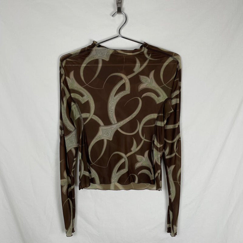 Charlotte Knowles Tattoo Mesh Top