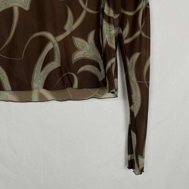 Charlotte Knowles Tattoo Mesh Top