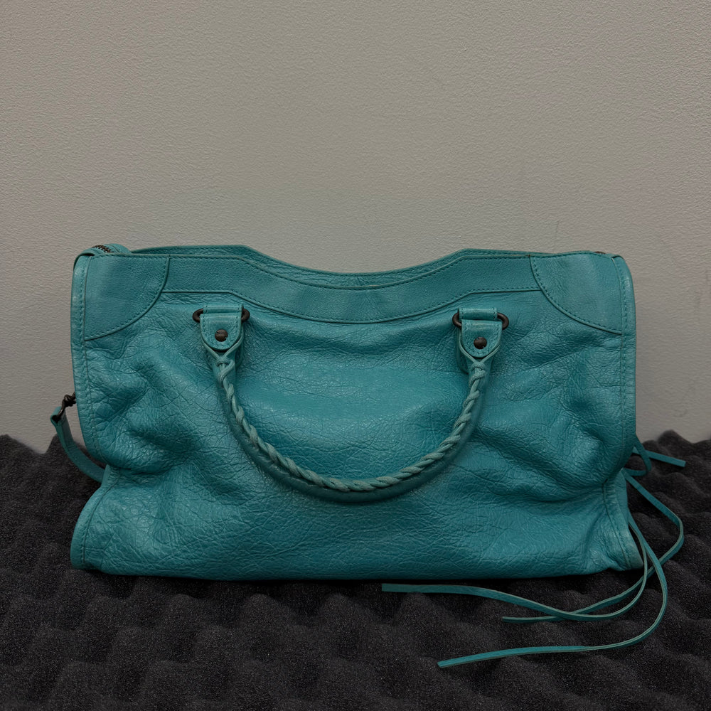 SS09 Balenciaga by Alexander Wang City Bag In Turquoise