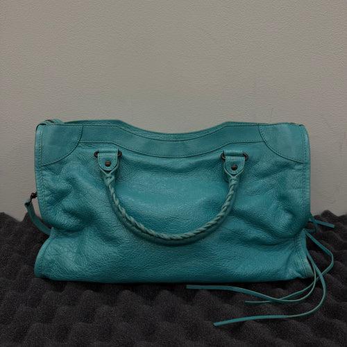 SS09 Balenciaga by Alexander Wang City Bag In Turquoise