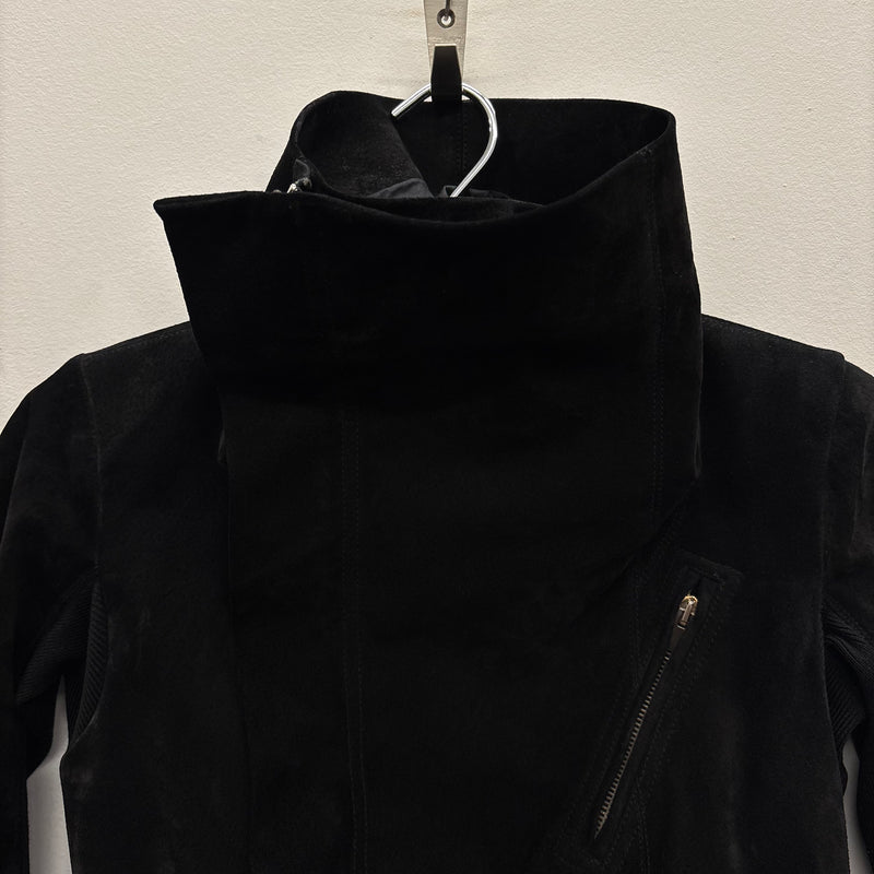 FW13 Rick Owens 'PLINTH' Suede Leather Motorcycle Jacket