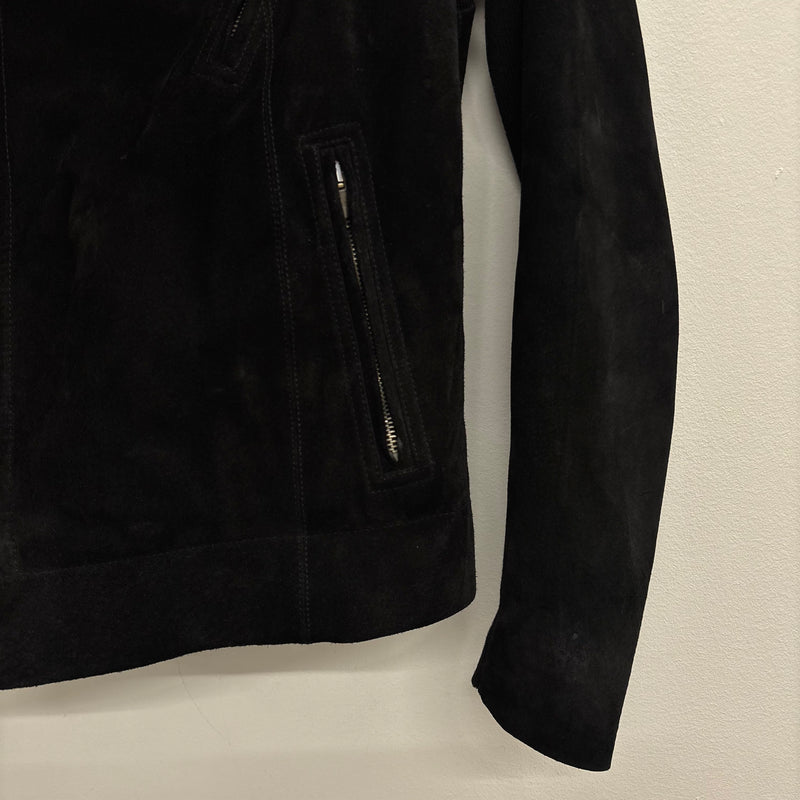FW13 Rick Owens 'PLINTH' Suede Leather Motorcycle Jacket