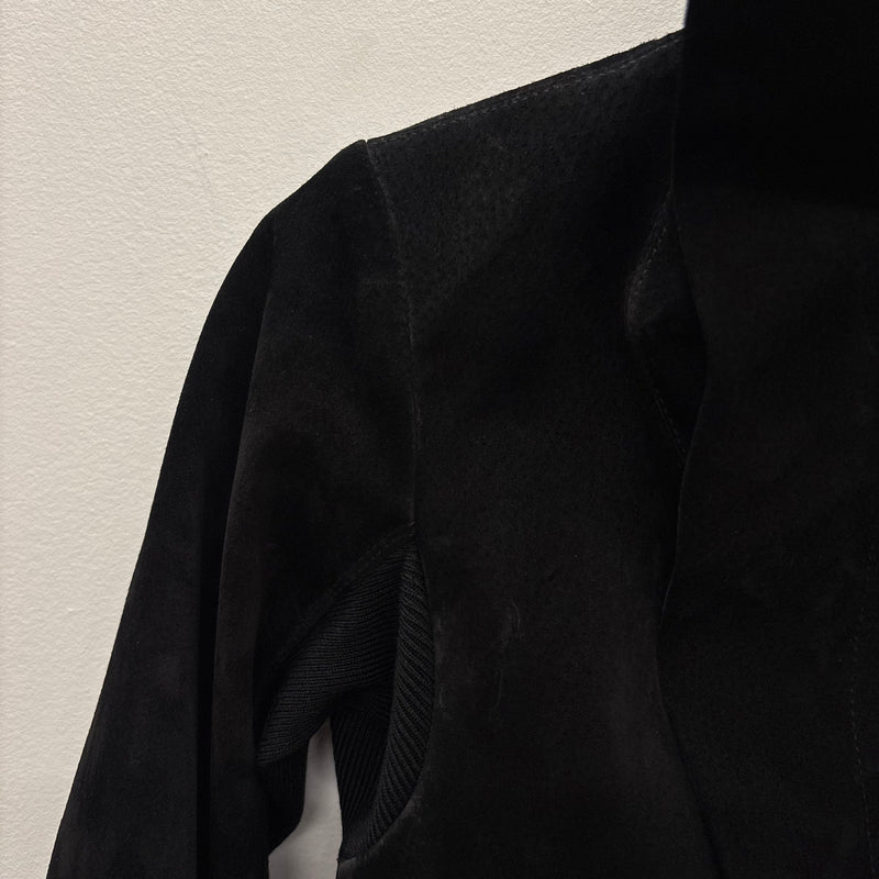 FW13 Rick Owens 'PLINTH' Suede Leather Motorcycle Jacket