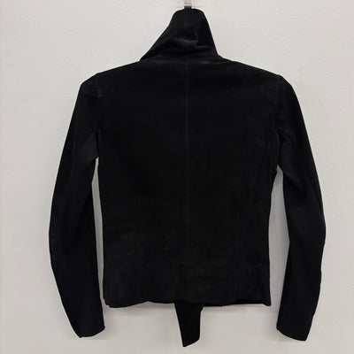 FW13 Rick Owens 'PLINTH' Suede Leather Motorcycle Jacket