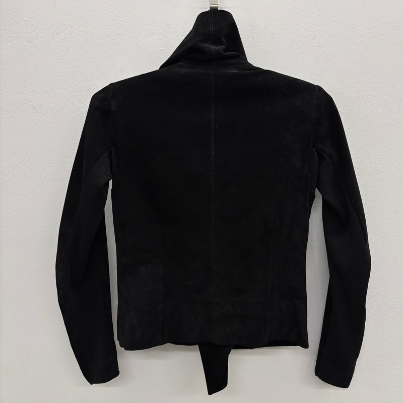 FW13 Rick Owens 'PLINTH' Suede Leather Motorcycle Jacket