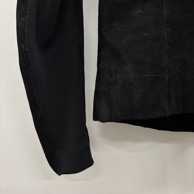 FW13 Rick Owens 'PLINTH' Suede Leather Motorcycle Jacket