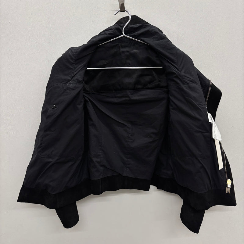 FW13 Rick Owens 'PLINTH' Suede Leather Motorcycle Jacket