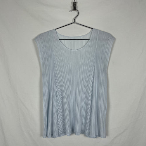 Pleats Please Baby Blue Vest Top