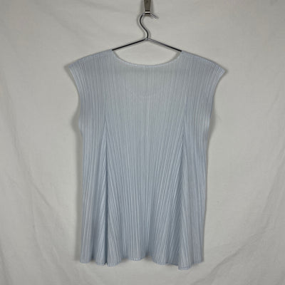 Pleats Please Baby Blue Vest Top