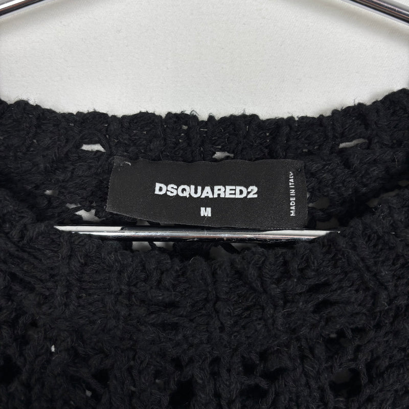 00s Dsquared2 Distressed Oversized Loose Knit Sweater