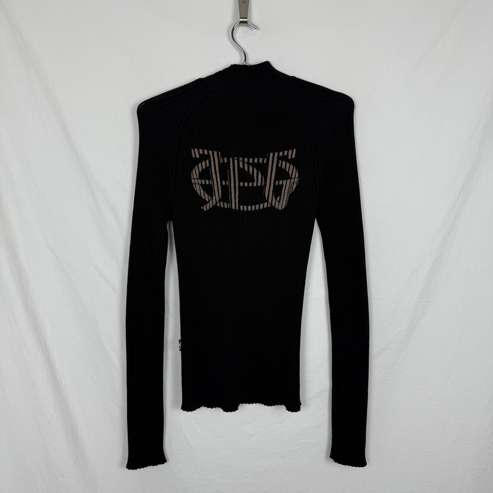00s Jean Paul Gaultier Asymetric Zip Up Sweater