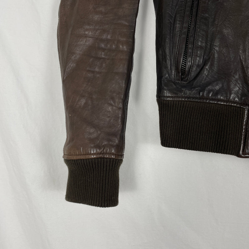 00s Shellac Cargo Pocket Leather Jacket