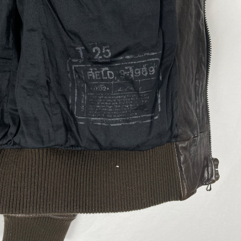 00s Shellac Cargo Pocket Leather Jacket