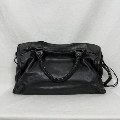 SS10 Balenciaga City Bag By Nicolas Gesquiere In Gun Metal