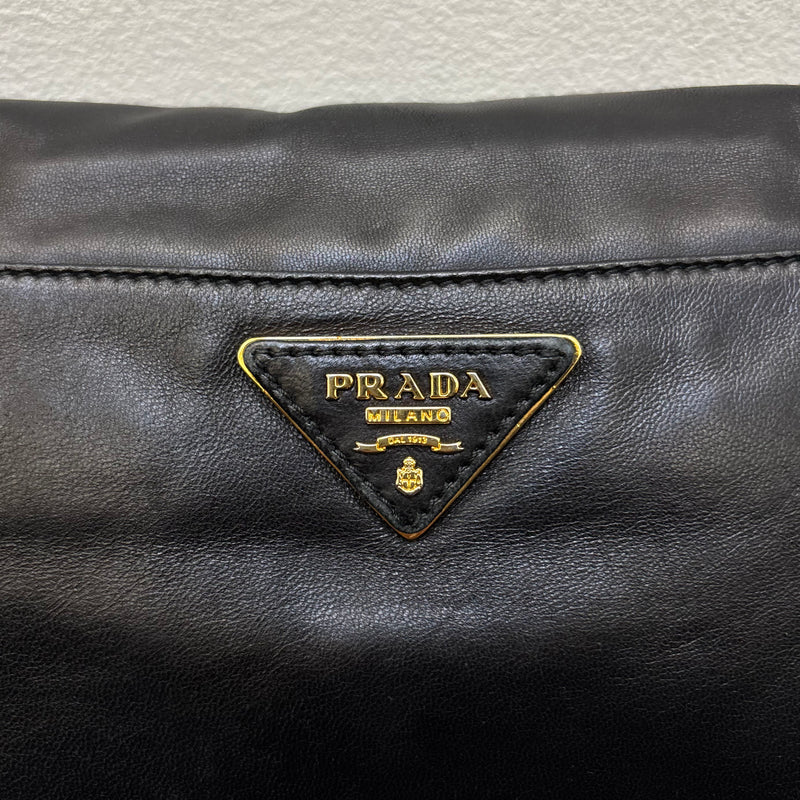 Prada Flame Leather Crossbody Clutch Bag