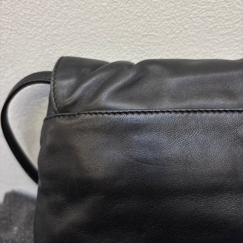 Prada Flame Leather Crossbody Clutch Bag