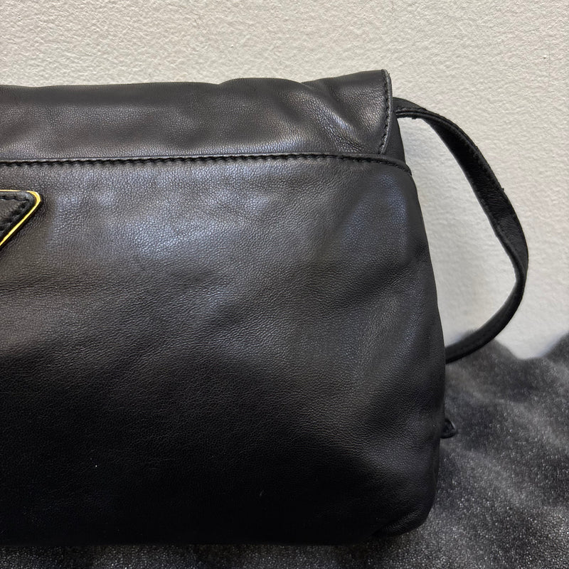 Prada Flame Leather Crossbody Clutch Bag