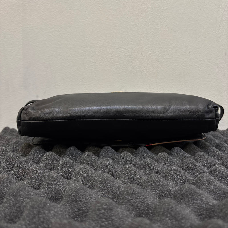 Prada Flame Leather Crossbody Clutch Bag