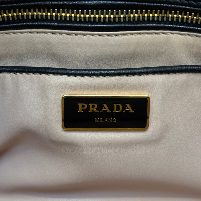 Prada Flame Leather Crossbody Clutch Bag