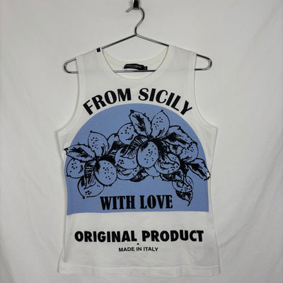 00s Dolce & Gabbana Sicily Graphic Tank Top
