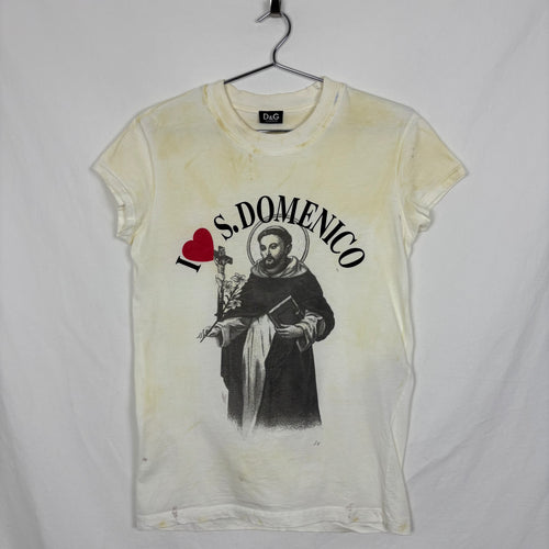 00s Dolce & Gabbana Distressed Domenico Graphic T-Shirt