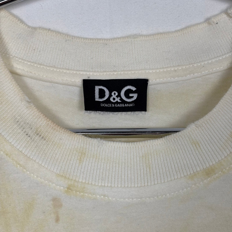 00s Dolce & Gabbana Distressed Domenico Graphic T-Shirt