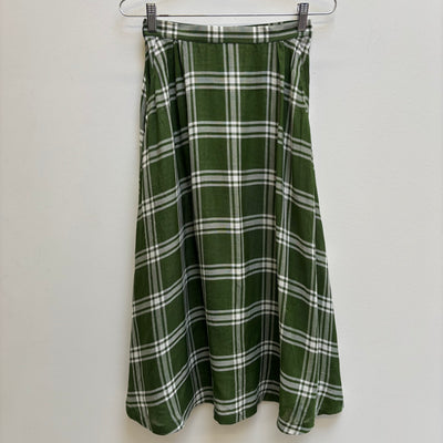 Yohji Yamamato Y's Green Plaid Skirt