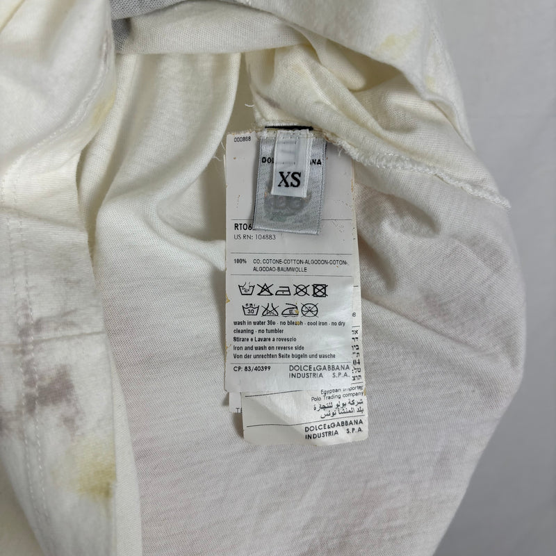 00s Dolce & Gabbana Distressed Domenico Graphic T-Shirt