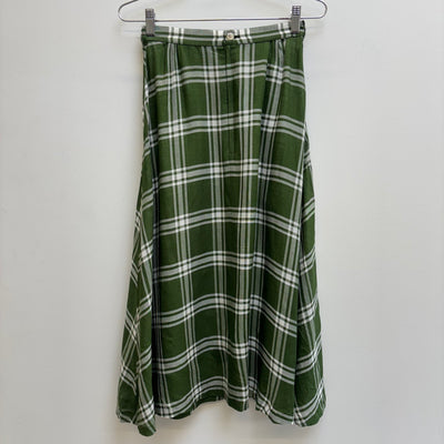 Yohji Yamamato Y's Green Plaid Skirt