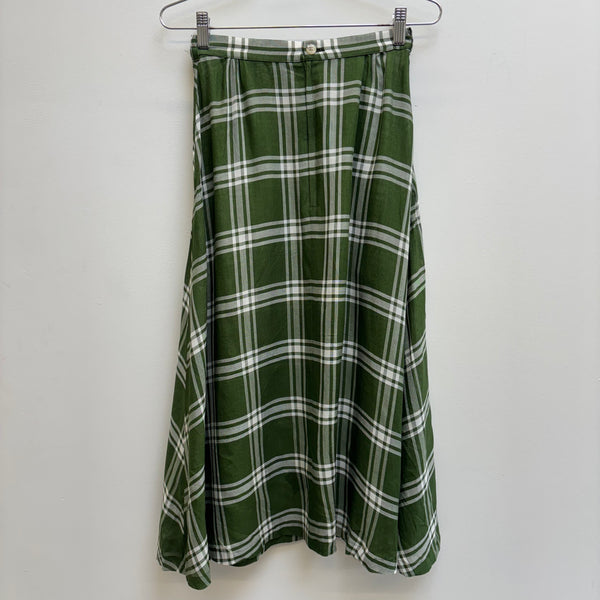 Yohji Yamamato Y's Green Plaid Skirt