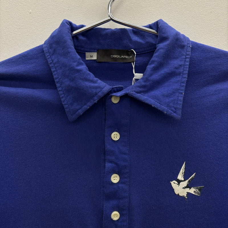 Dsquared2 Long Sleeve Graphic Polo Shirt