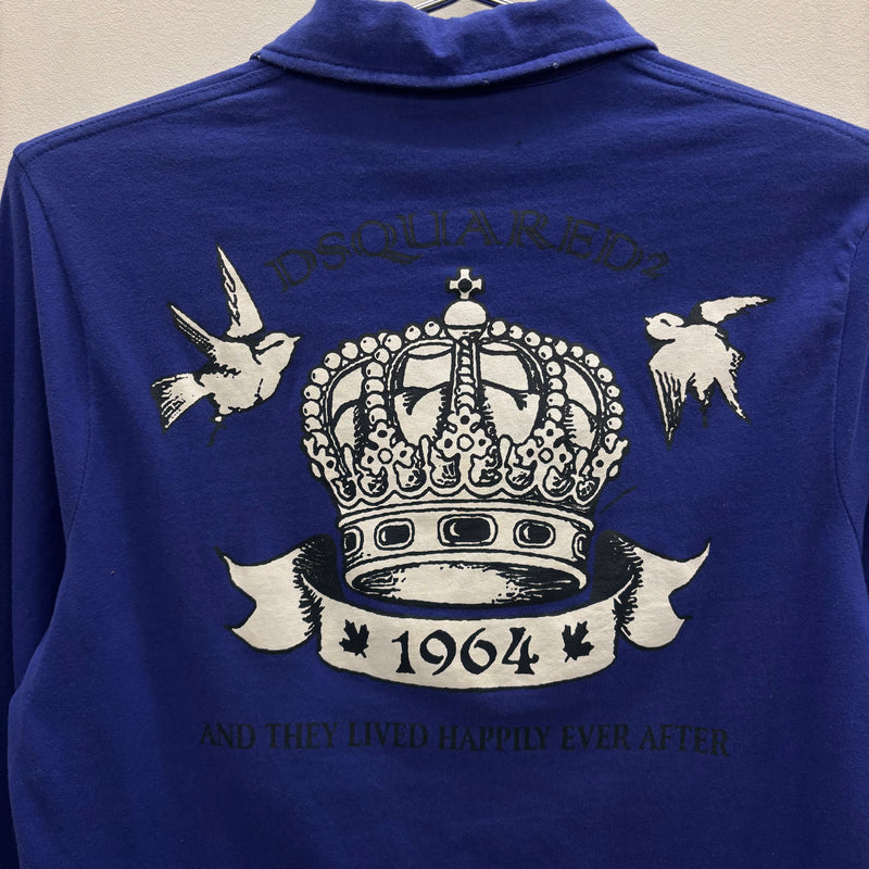 Dsquared2 Long Sleeve Graphic Polo Shirt