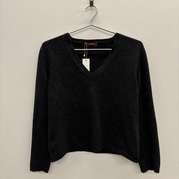 Prada Cropped V-Neck Sweater