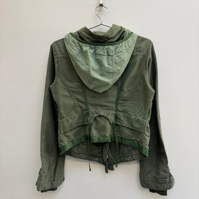 Marithé Francois Girbaud Olive Military Jacket