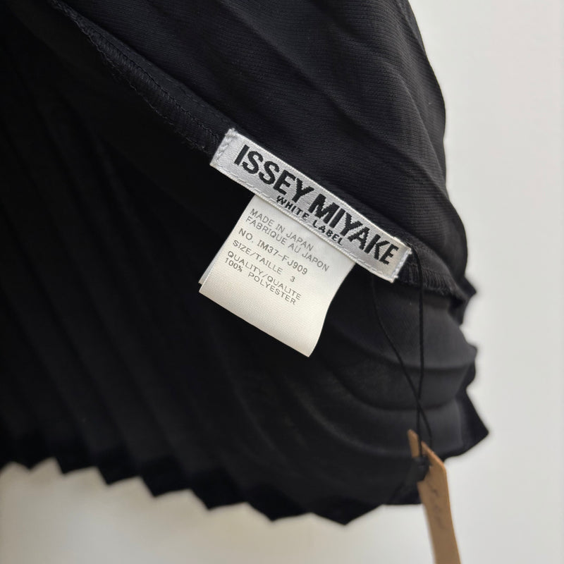 Issey Miyake Pleats Please Black Velvet Longsleeve