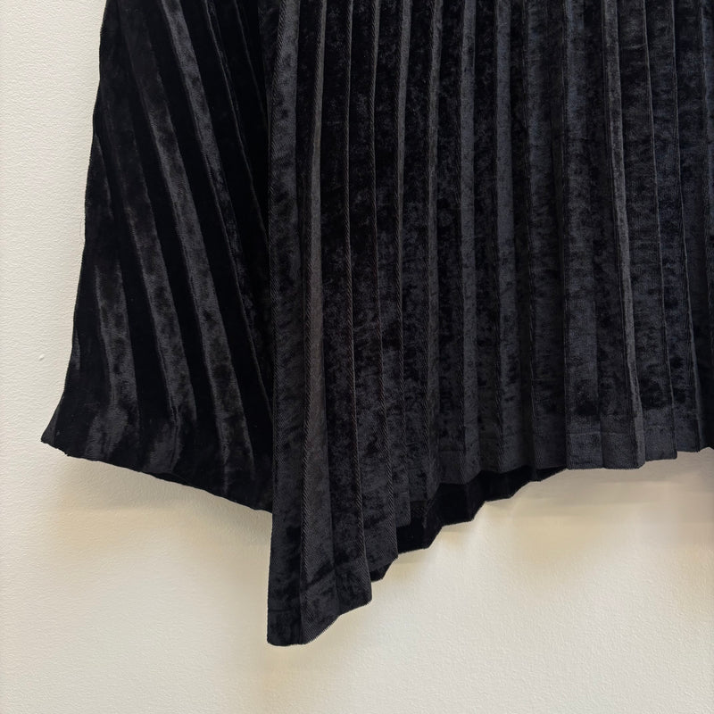 Issey Miyake Pleats Please Black Velvet Longsleeve