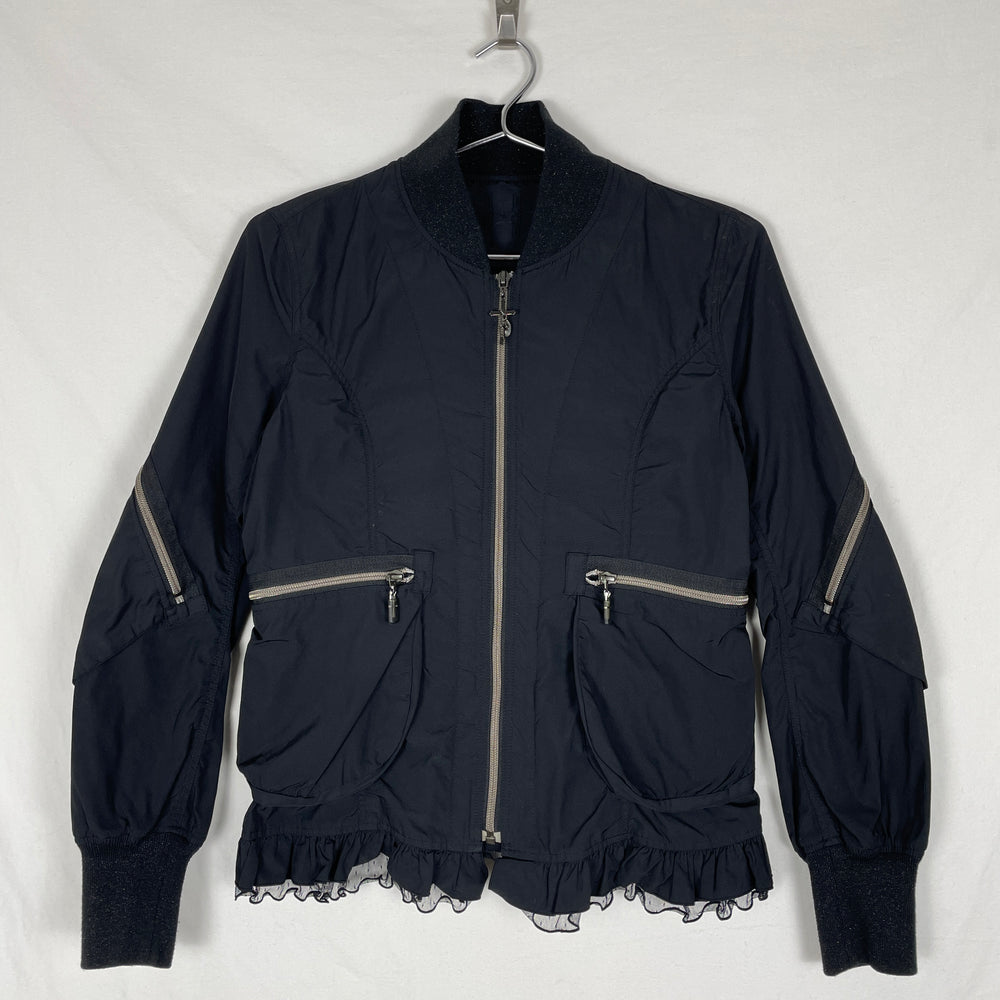 00s Hysteric Glamour Frill Trim Bomber Jacket