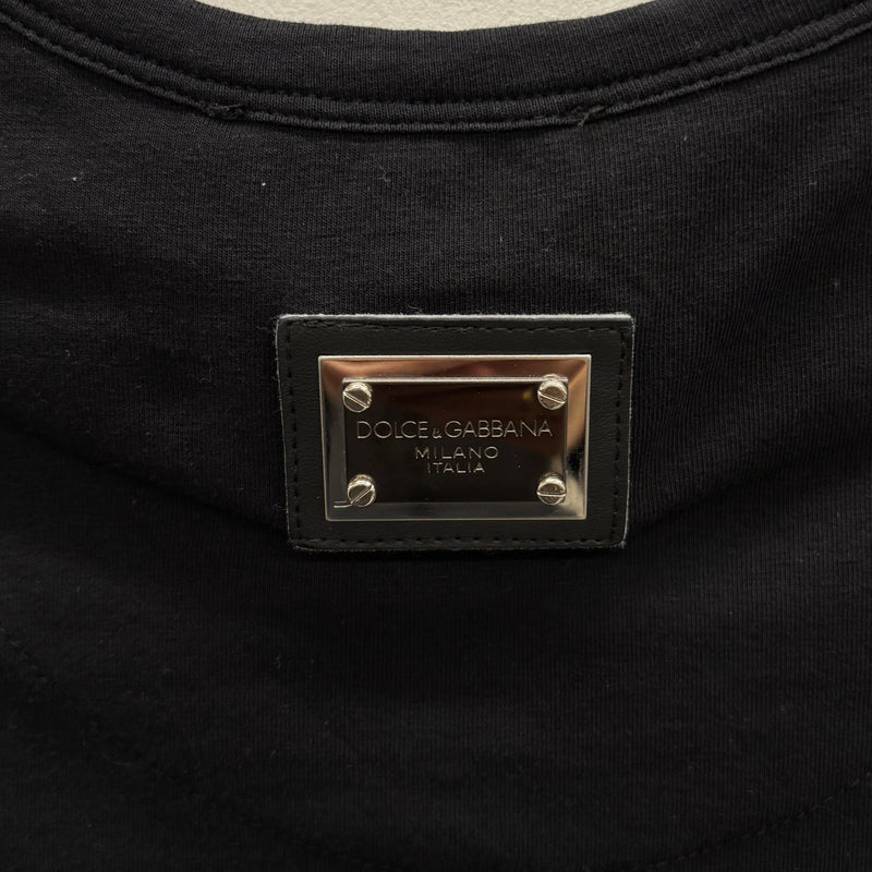 Dolce & Gabbana Black Monica Bellucci Graphic T-Shirt