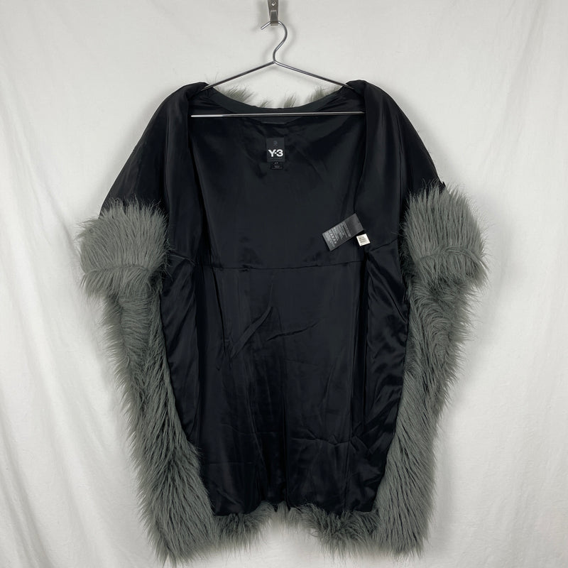 Y-3 Yohji Yamamoto Faux Fur Cape