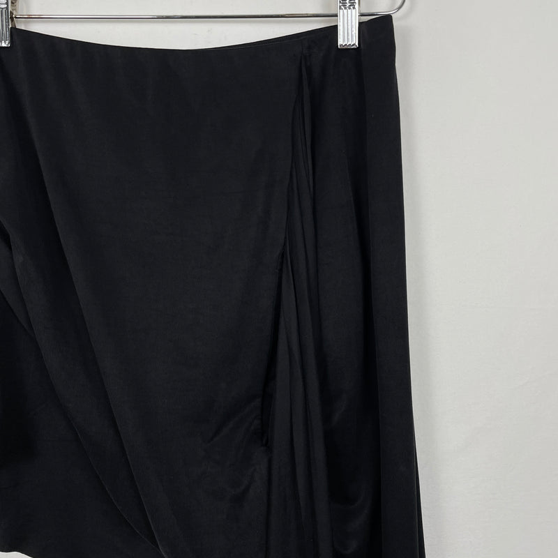 00s Helmut Lang Asymmetric Slash Skirt
