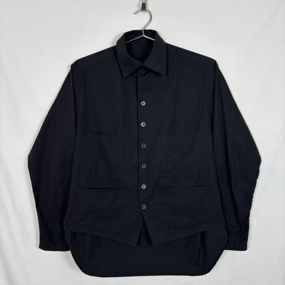 Yohji Yamamoto Cropped-Front Button Up Shirt