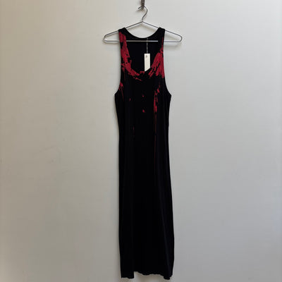 00s Haider Ackermann Red Paint Dress