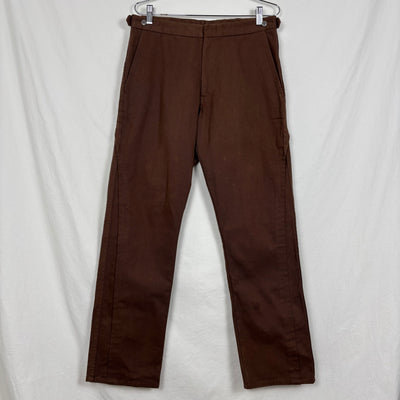 FW02 Comme Des Garçons Pleated Denim Straight Leg Trousers