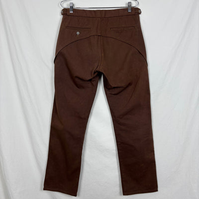 FW02 Comme Des Garçons Pleated Denim Straight Leg Trousers