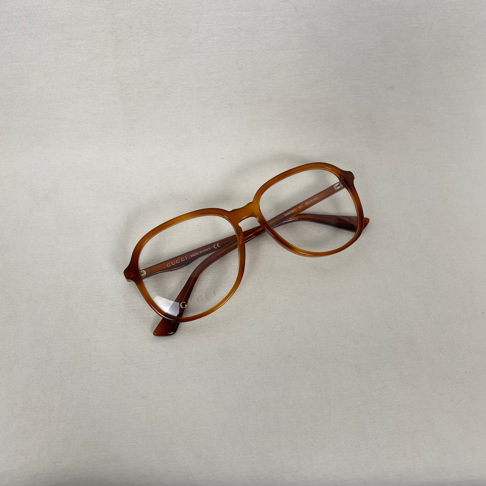 Gucci Aviator Glasses Orange Tortoise